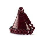 Luna - Red Crocodile Leather Shoulder Bag