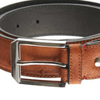 Men's 38mm Belt - Brown Ostrich Quill Leather