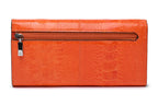 Mississippi - Orange Ostrich Leg Leather Purse
