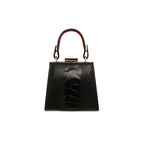 Vegas — Black African Leg Ostrich Leather Micro Bag Limited Edition