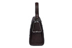 Vegas — Dark Brown African Ostrich Quill Leather Micro Bag