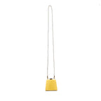Vegas — Yellow African Ostrich Leg Leather Micro Bag