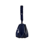 Venutti — Blue African Ostrich Leather Bucket Bag