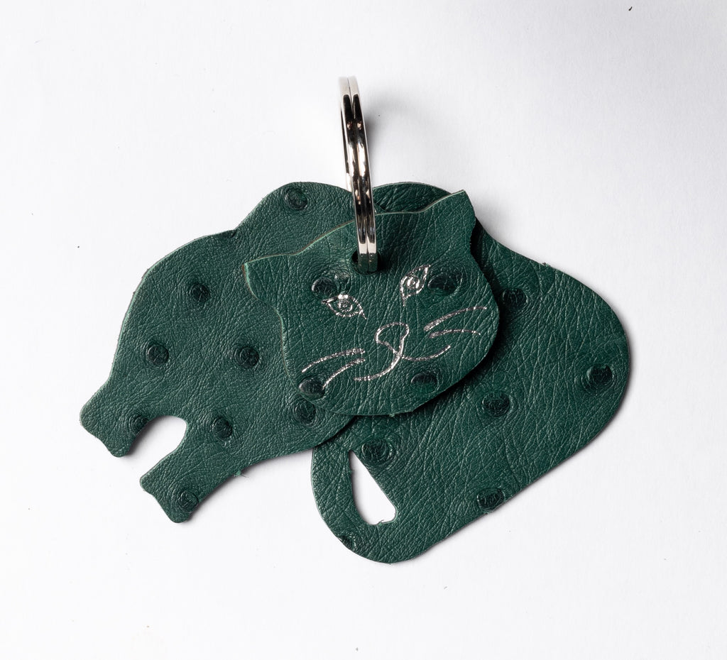 Winklmayr Cat - Exotic Leather Keyring