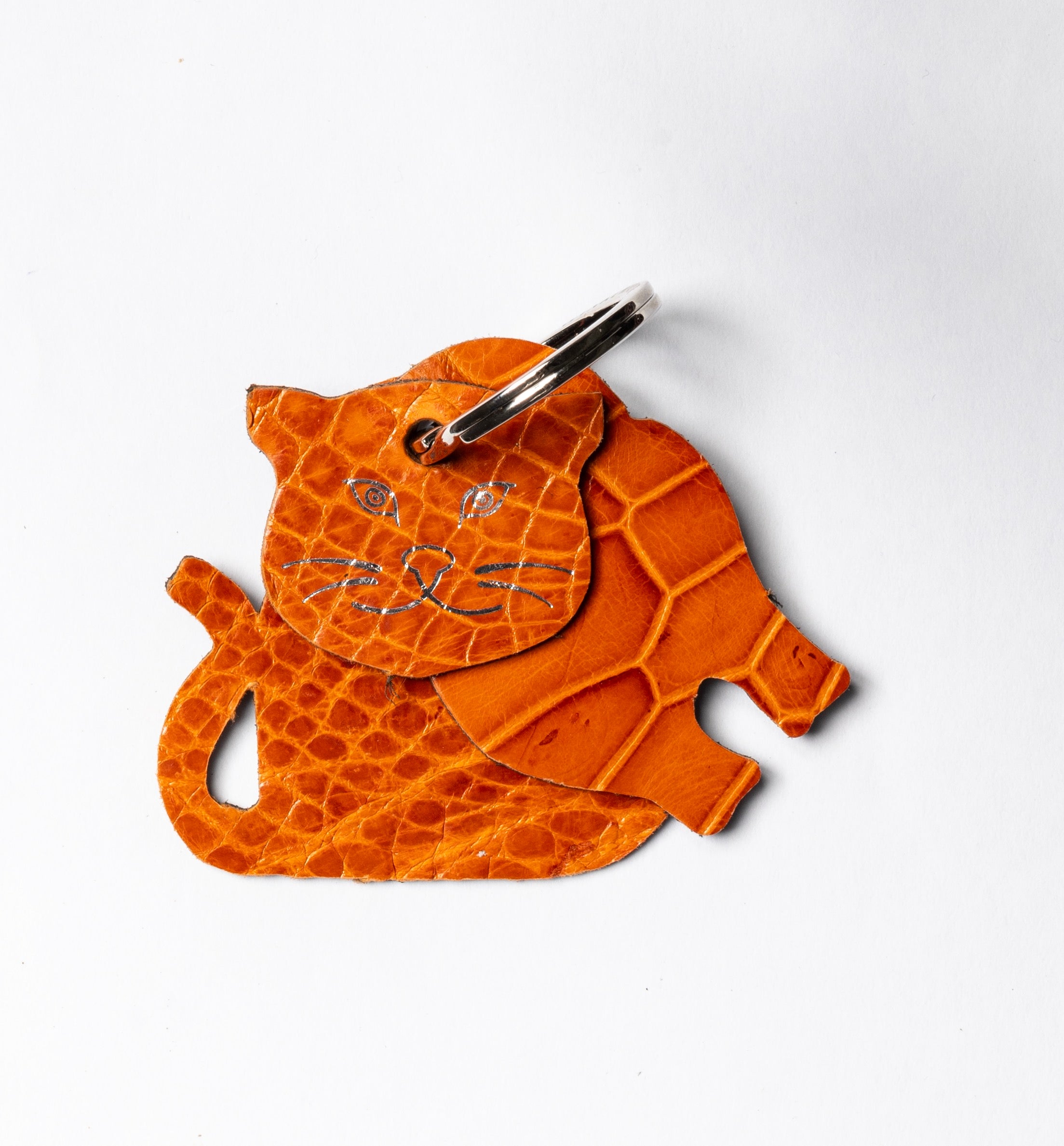 Winklmayr Cat - Exotic Leather Keyring