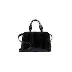 Lexington — Black African Ostrich Leg Leather Business Bag